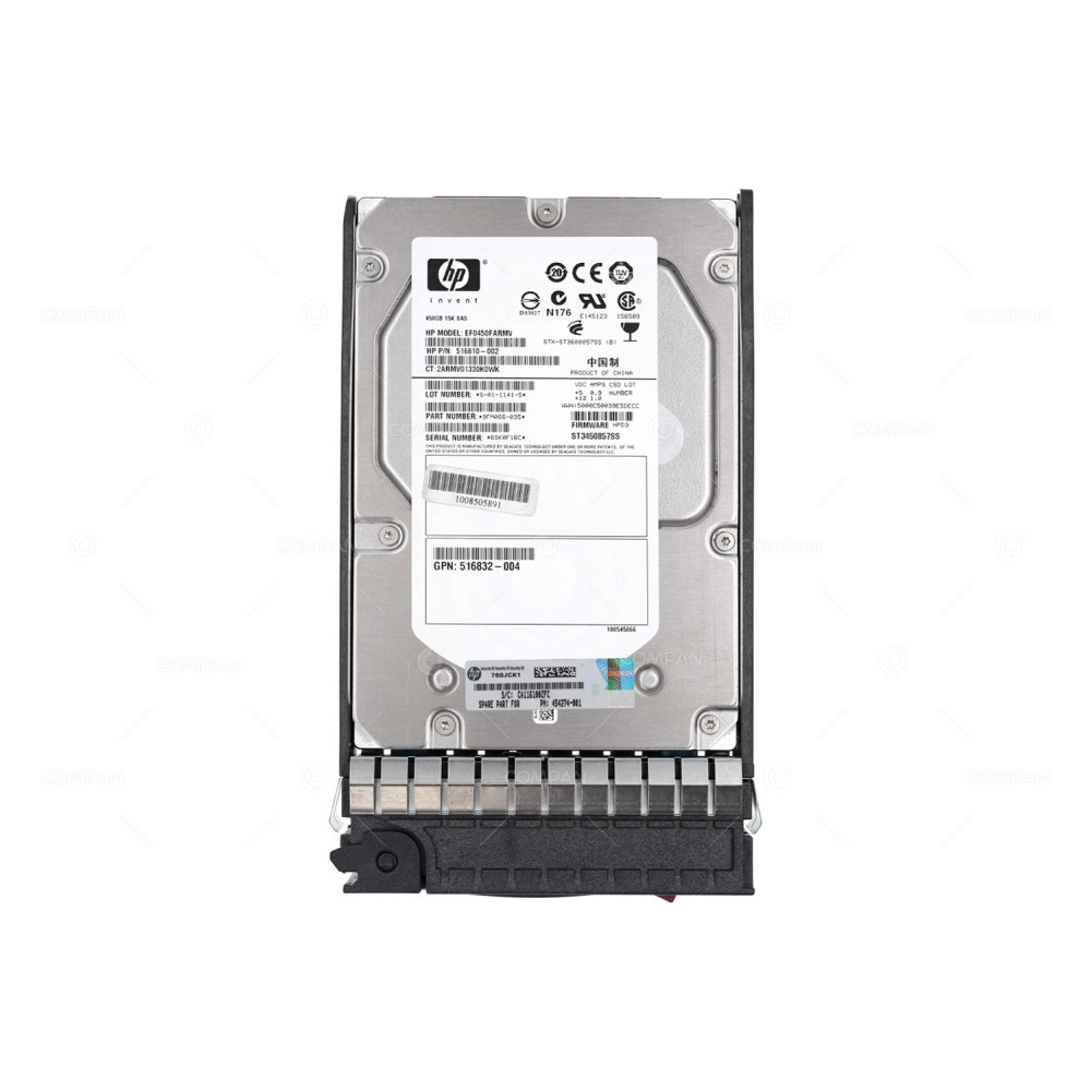 454274-001 HP HDD 450GB 15K SAS 3G 3.5" LFF HOT-SWAP